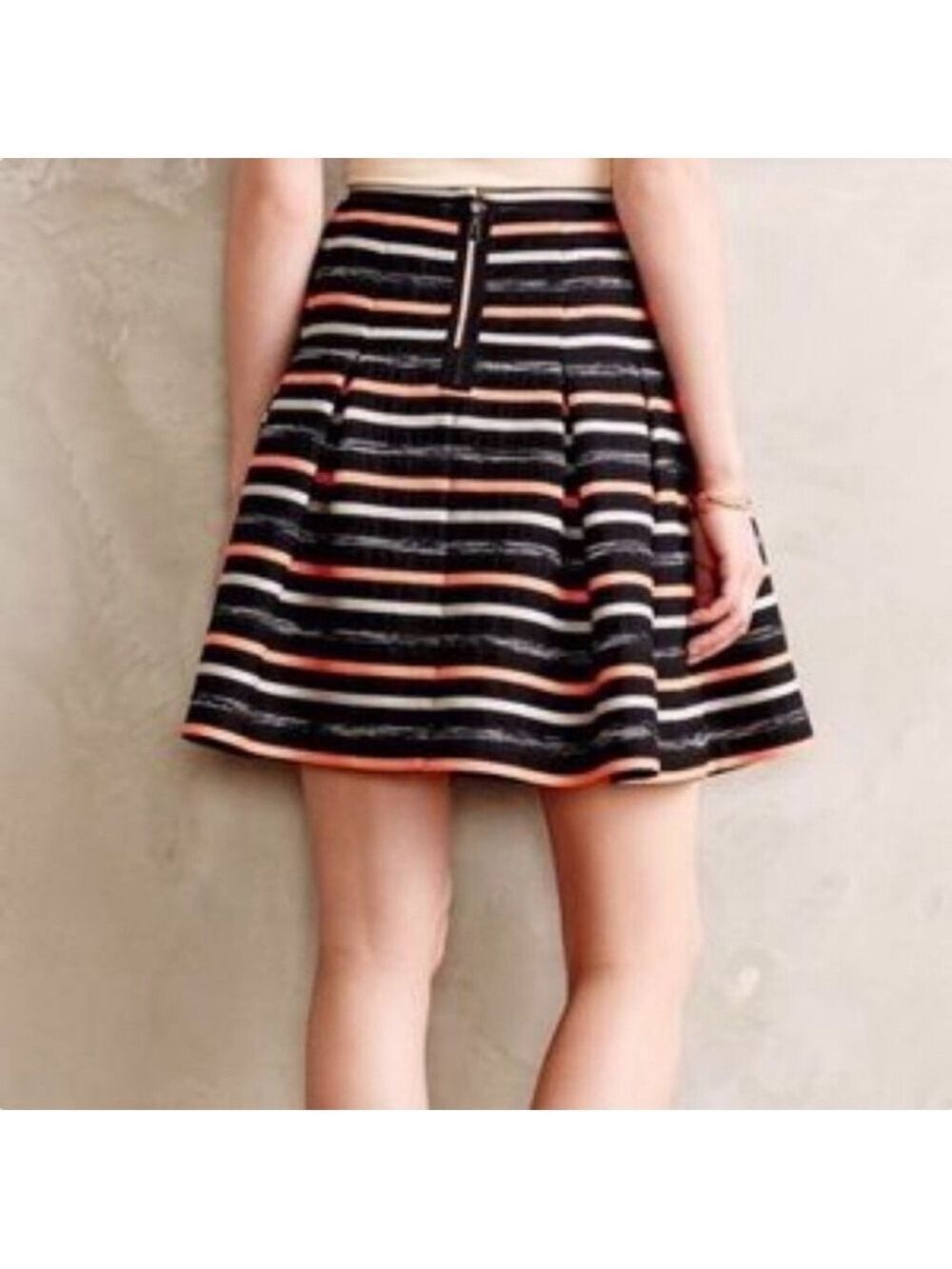 Anthropologie Paris Ribbon Swing Skirt - Picture 3 of 7
